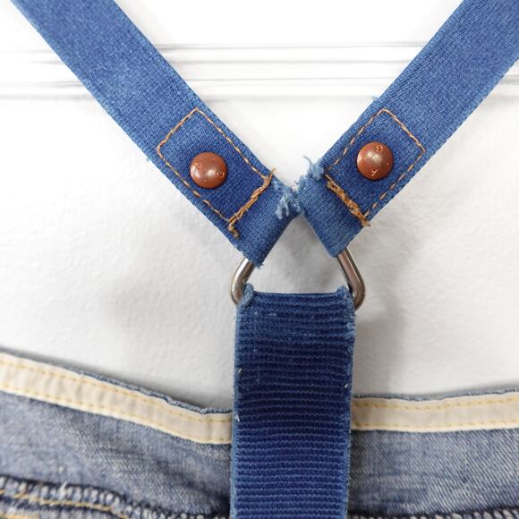 Vintage Y2K AG Adriano Goldschmied Denim Jean Skirt Overalls Skirtall size 32R - Picture 13 of 16